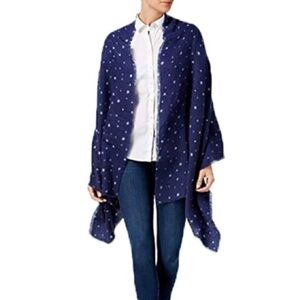 INC International Concepts‎ Womens Starry Night Blanket Wrap Midnight, One Size